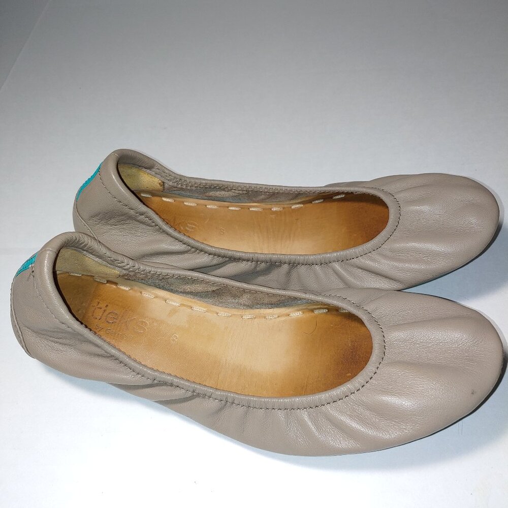 Tieks The Ballet Flats Size 8 Taupe/Tan